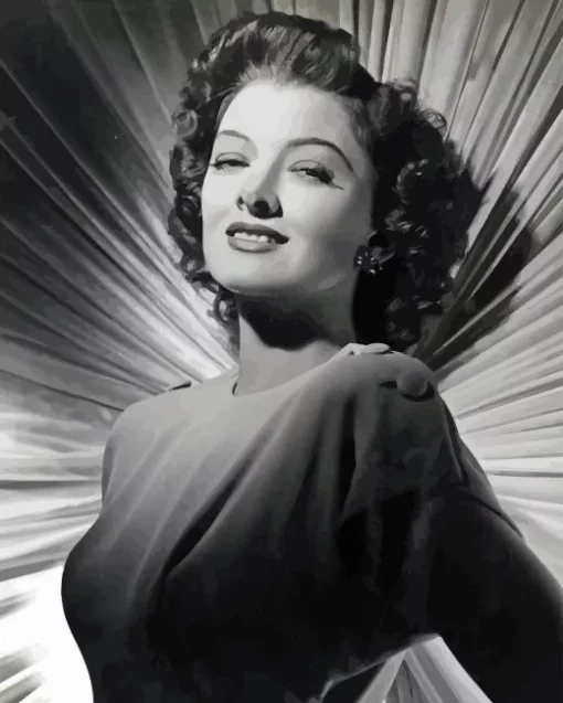 Monochrome Myrna Loy Diamond Painting