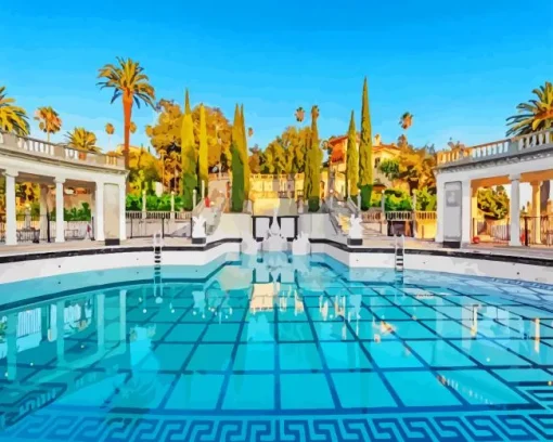 Neptune Pool In California Diamond Painting