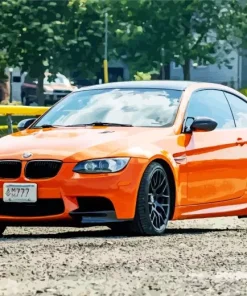 Orange Bmw 3 Diamond Painting