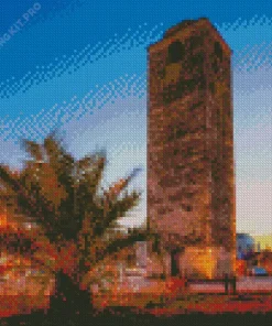 Podgorica Clock Tower Diamond Painting