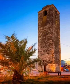 Podgorica Clock Tower Diamond Painting