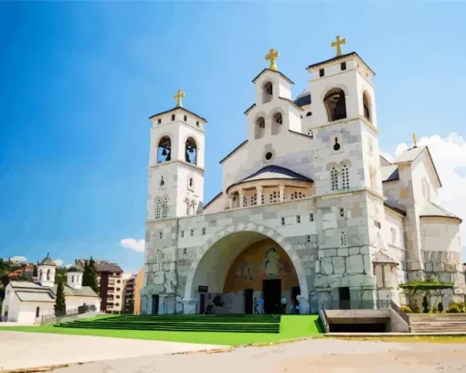 Podgorica Temple Diamond Painting