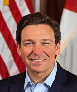 Ron Desantis Smiling Diamond Painting