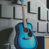 Blue Guitar Diamond Painting