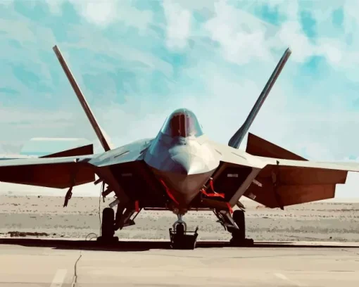 Lockheed Martin F22 Diamond Painting