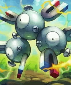 Magneton Pokemon Anime Diamond Painting