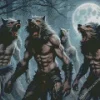 Moonlight Black Werewolves Diamond Painting