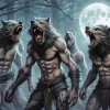 Moonlight Black Werewolves Diamond Painting