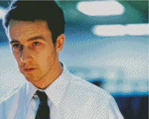 The Narrator Fight Club Character Diamond Painting