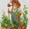 Aesthetic Farmer Frog Diamond Painting