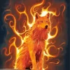 Aesthetic Fire Wolf Art Diamond Painting