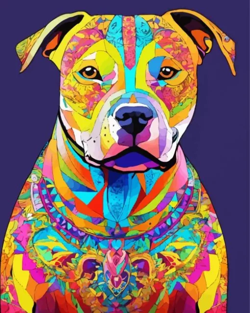 Aesthetic Mandala Dog Diamond Painting