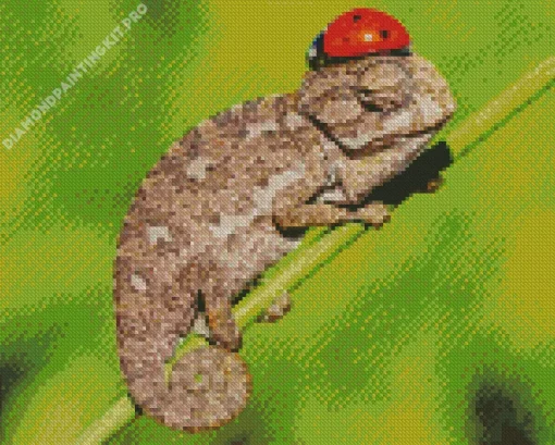 Baby Chameleon Diamond Painting