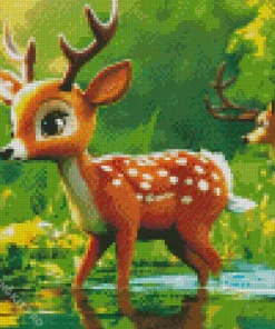 Baby Key Deer Diamond Painting