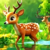 Baby Key Deer Diamond Painting