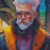 Badass Old Man Diamond Painting