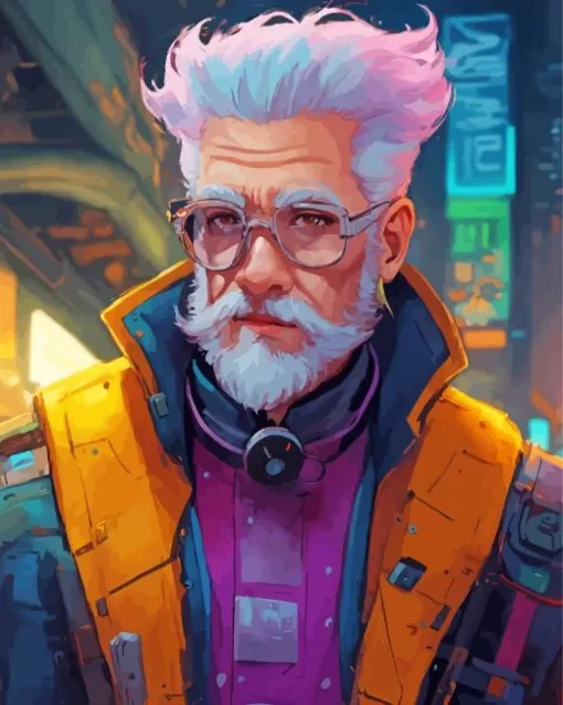 Badass Old Man Diamond Painting