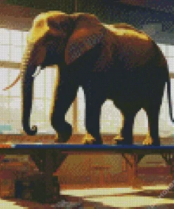 Balancing Elephant Diamond Painting