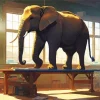 Balancing Elephant Diamond Painting