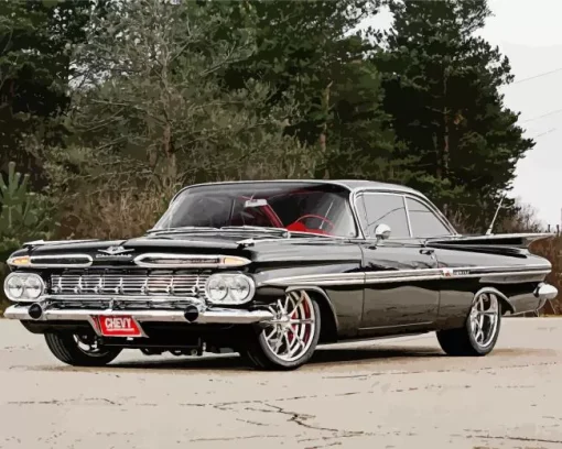 Black 1959 Impala Diamond Painting