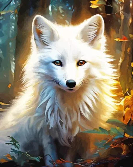 Blond Fox Diamond Painting