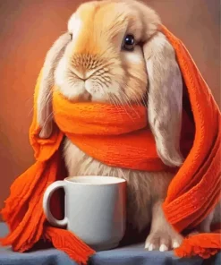 Blonde Bunny Diamond Painting