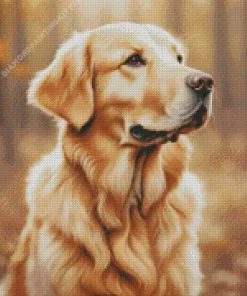 Blonde Labrador Diamond Painting