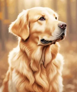 Blonde Labrador Diamond Painting