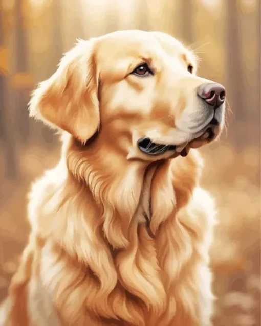 Blonde Labrador Diamond Painting