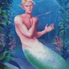 Blonde Merman Diamond Painting