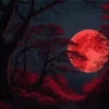 Blood Moon Forest Diamond Painting