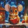 Christmas Mouse Diamond Painting