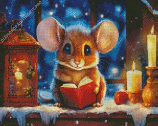 Christmas Mouse Diamond Painting