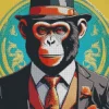 Cool Gangster Monkey Diamond Painting