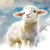 Cute Fluffy Lamb Diamond Painting