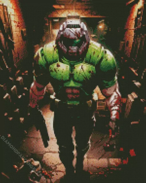Doomguy Doom Diamond Painting
