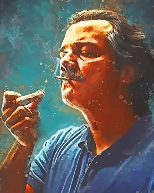 Escobar Smoking Diamond Painting