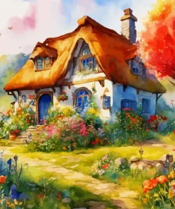 Fantasy Cabin Art Diamond Painting