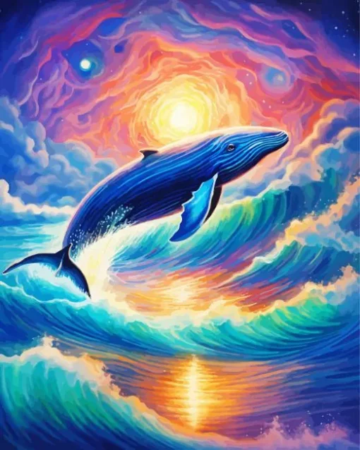 Fantasy Whale Diamond Painting