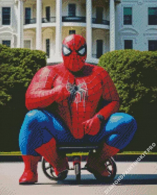 Fat Spiderman Diamond Painting