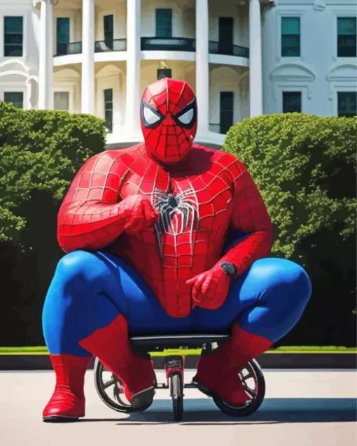 Fat Spiderman Diamond Painting