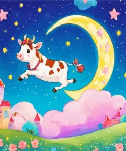 Flying Cow Nursery Style Diamond Painting