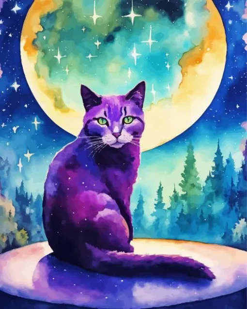 Galaxy Cat Art Diamond Painting