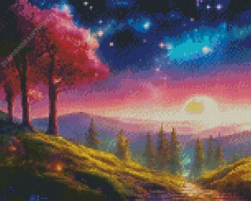 Galaxy Landscape Nature Diamond Painting