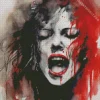 Girl In Pain Diamond Painting