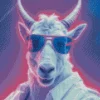 Goat With Sunglasses Diamond Painting