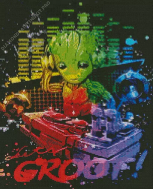 Groot Dj Art Diamond Painting
