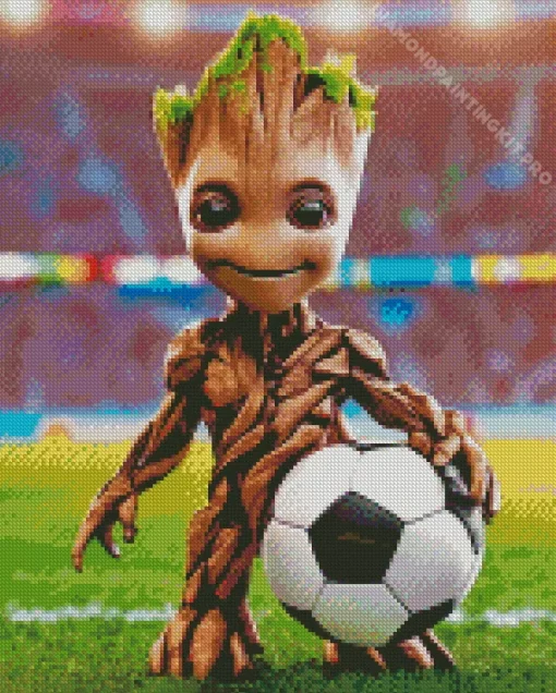 Groot Soccer Diamond Painting