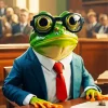 Lawyer Frog With Glasses Diamond Painting