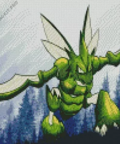 Pokemon Scyther Diamond Painting